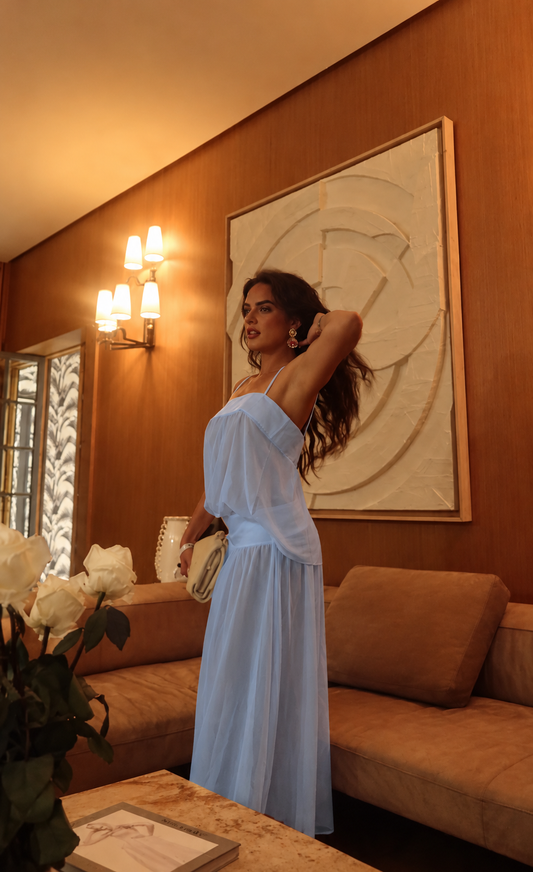 Gracia maxi dress in Pale Blue