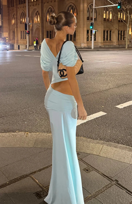 I'm Your Girl maxi dress in Aqua