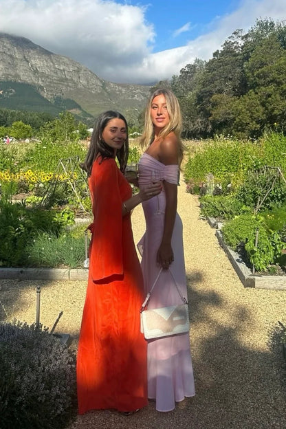 Audrey mesh maxi dress
