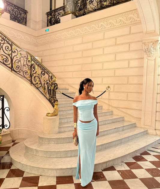 Unavailable Energy maxi dress in Ice Blue