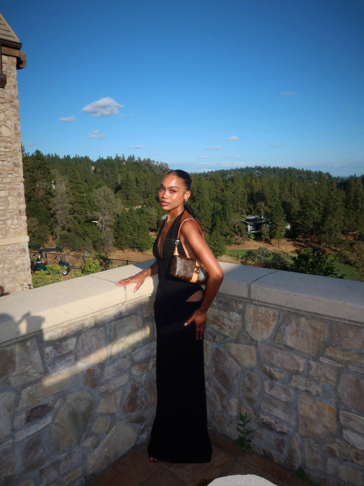 Twilight Temptation maxi dress in Black