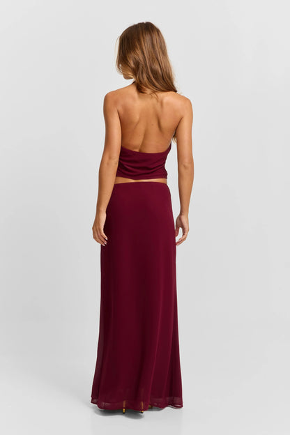 Odette set in Burgundy
