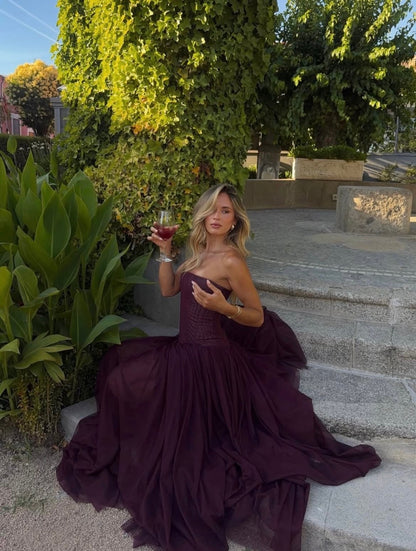 Magic Muse maxi dress in Fig