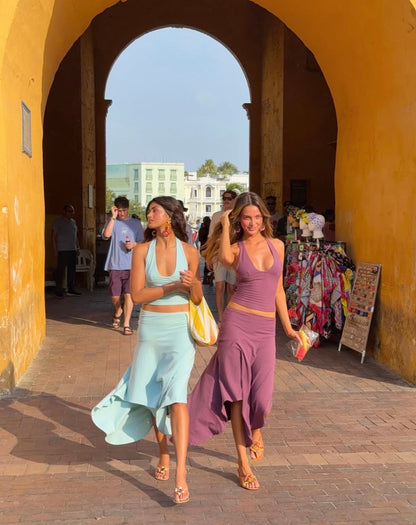 Yasmin midi set in Mint