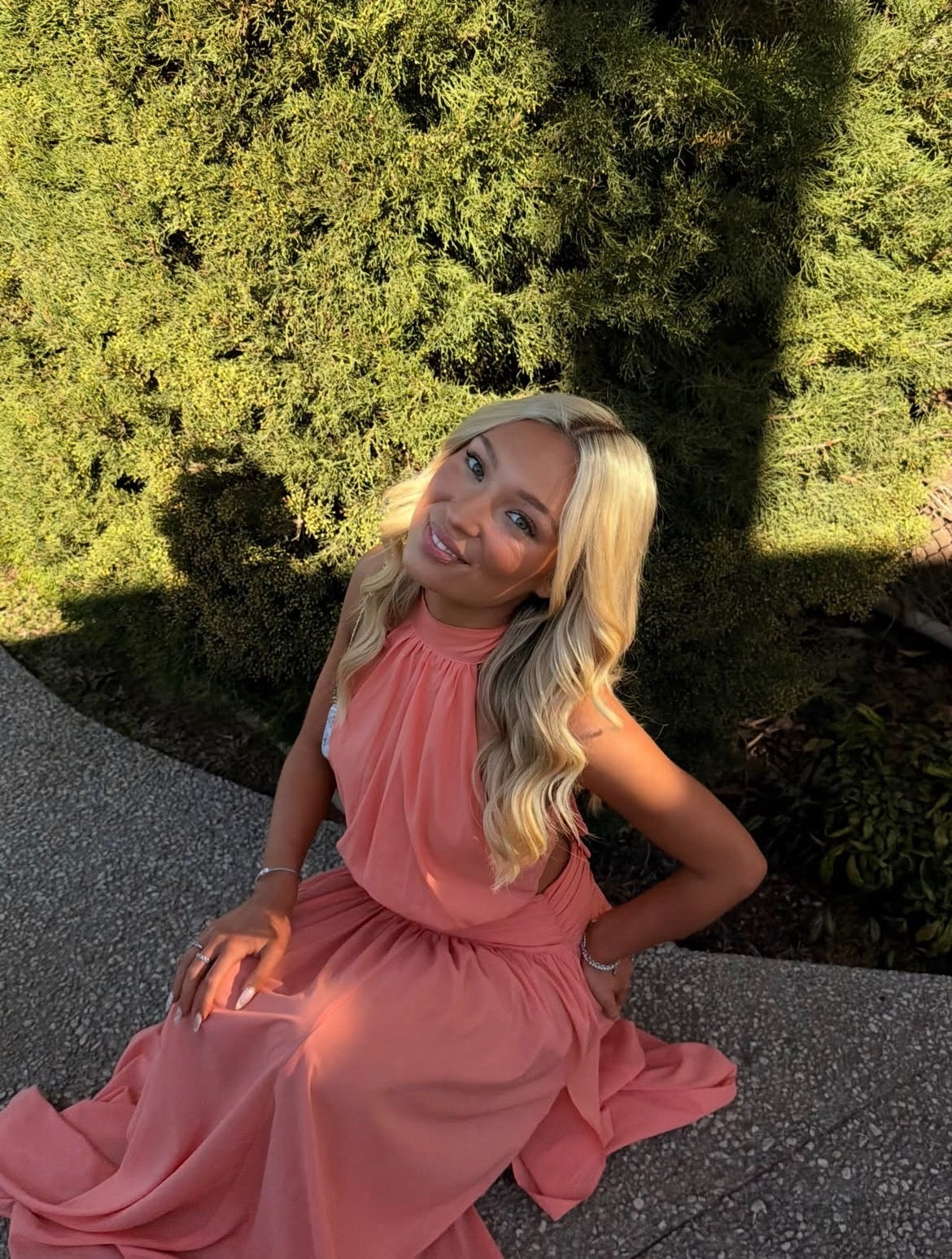 Melanie set in Coral