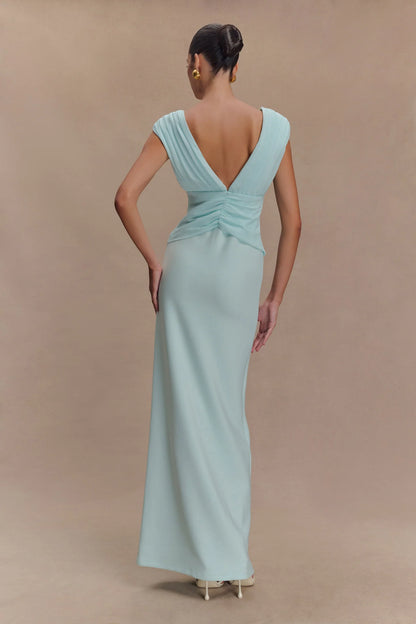 Monique maxi dress in Ice Blue