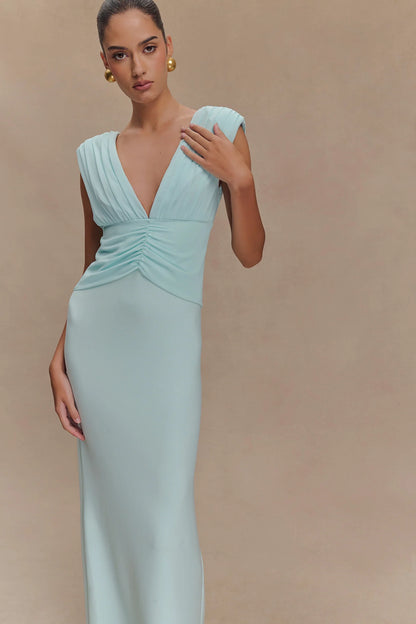 Monique maxi dress in Ice Blue