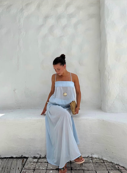 Gracia maxi dress in Pale Blue