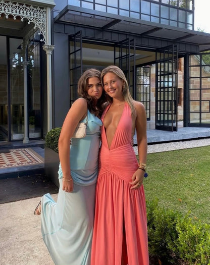 Melania maxi dress in Coral