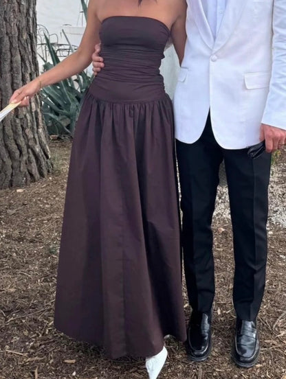 Carmel maxi dress in Brown