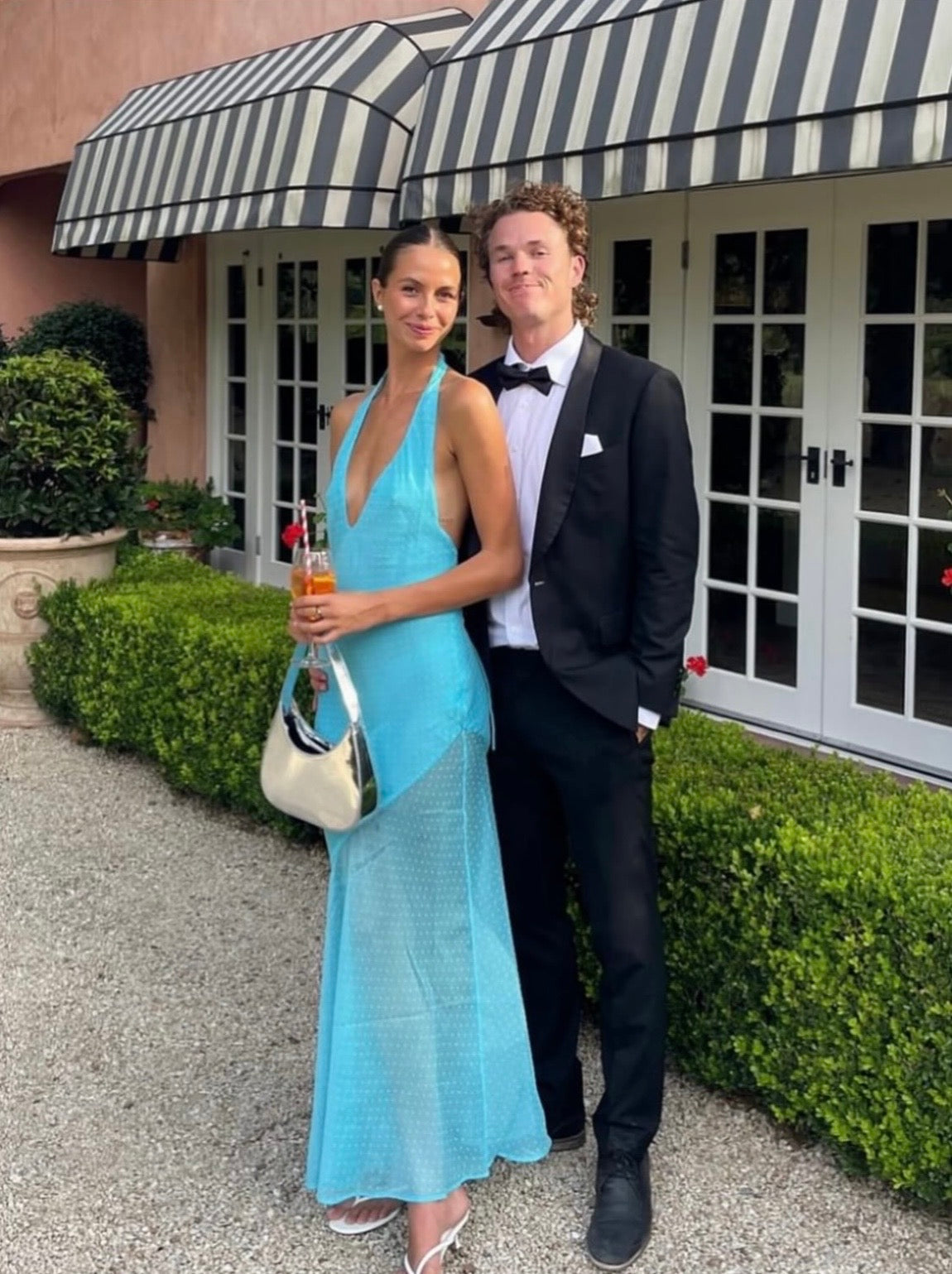 Jasmine maxi dress in Blue Lagoon