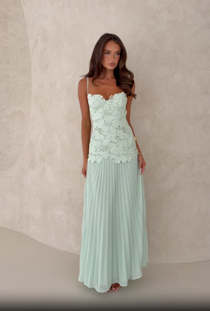 Borrowed Heart maxi dress in Mint
