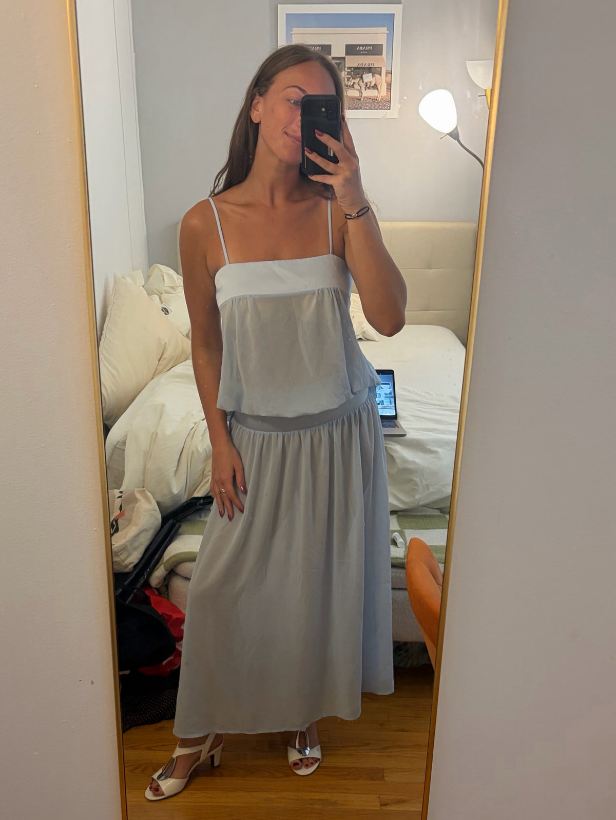 Gracia maxi dress in Pale Blue