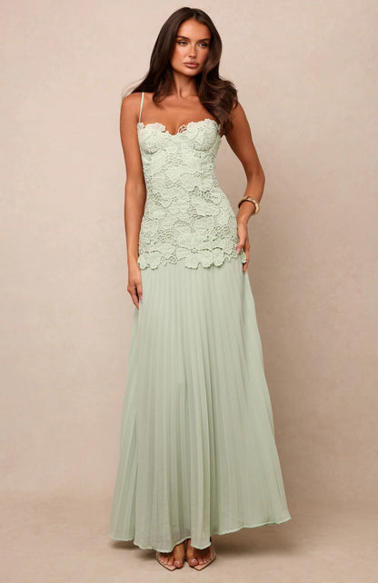 Borrowed Heart maxi dress in Mint