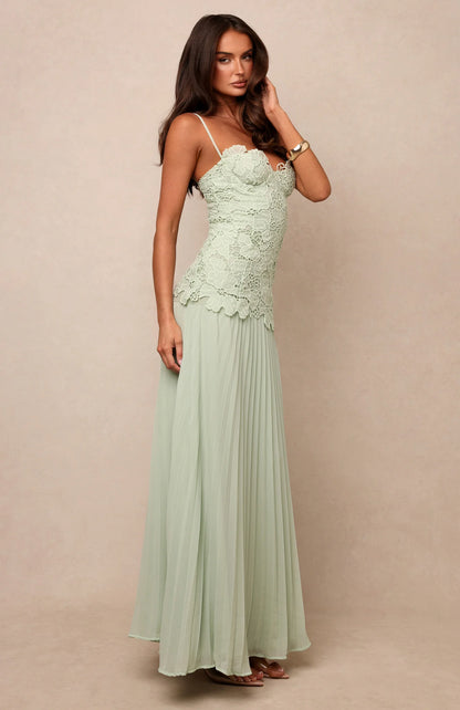 Borrowed Heart maxi dress in Mint