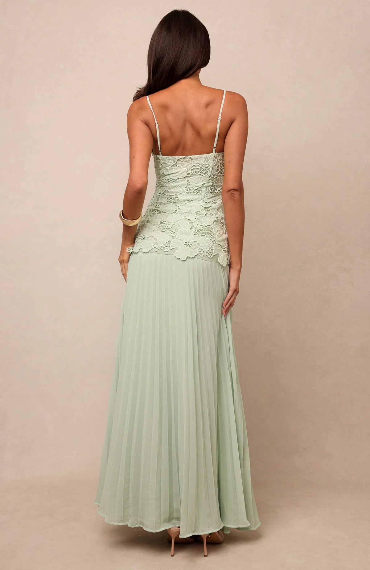 Borrowed Heart maxi dress in Mint