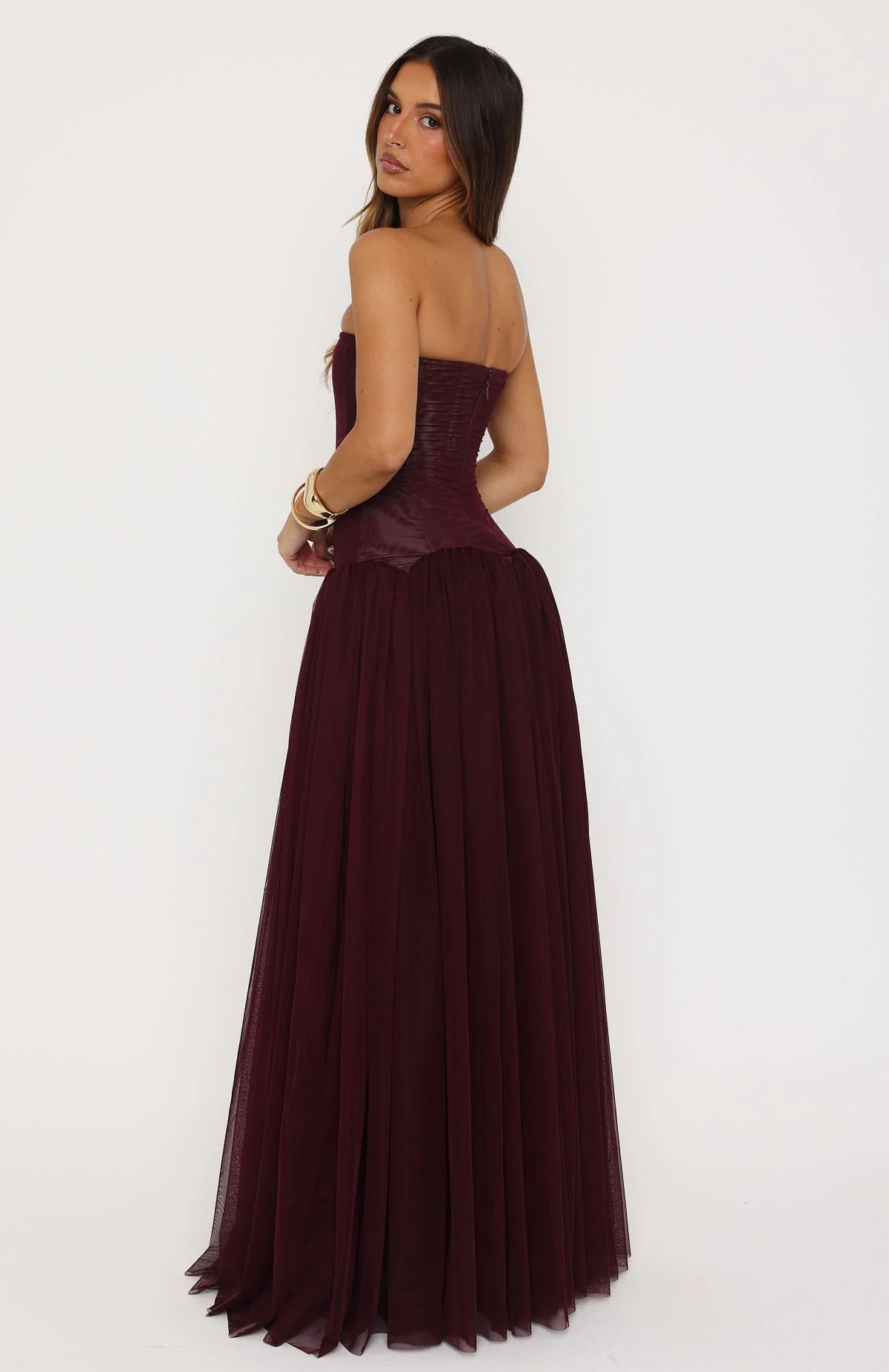 Magic Muse maxi dress in Fig